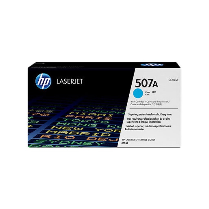 ORIGINAL HP toner ciano CE401A 507A ~6000 Seiten