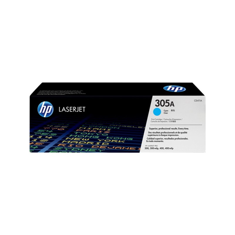ORIGINAL HP toner ciano CE411A 305A ~2600 Seiten
