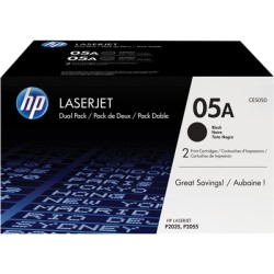 ORIGINAL HP Multipack nero CE505D 05A Confezione doppia da 2.300 pag. cad.