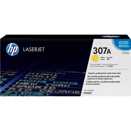 ORIGINAL HP toner giallo CE742A 307A ~7300 Seiten