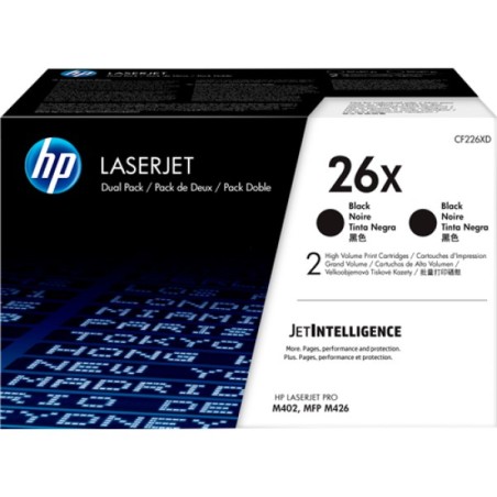 ORIGINAL HP Multipack nero CF226XD 26X