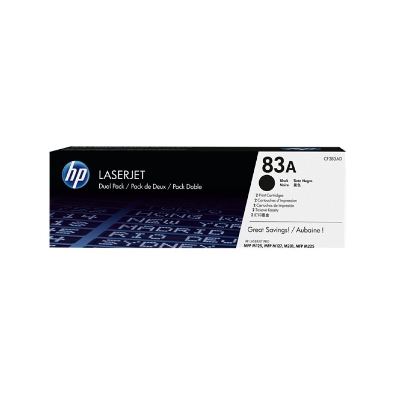 ORIGINAL HP Multipack nero CF283AD 83A Nastro Trasferimento Termico