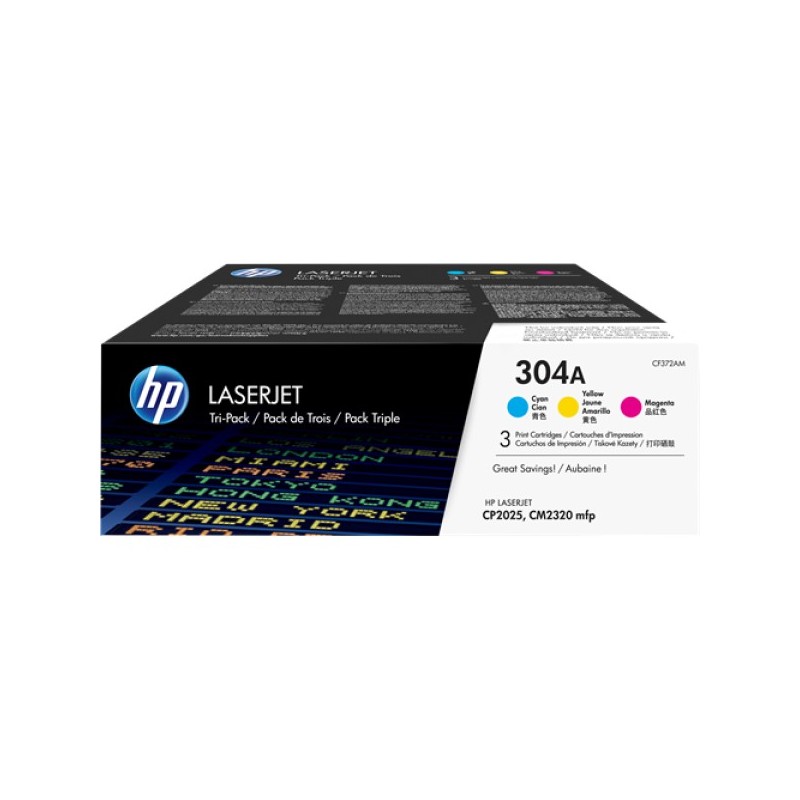 ORIGINAL HP Multipack ciano / magenta / giallo CF372AM 304A CC531A + CC532A + CC533A