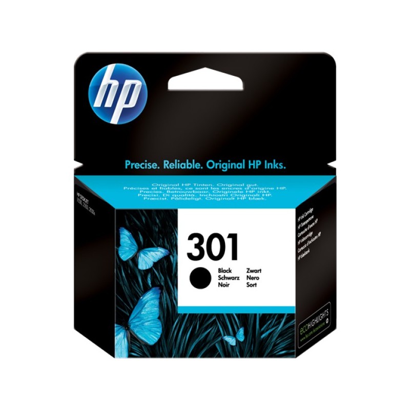 ORIGINAL HP Cartuccia d'inchiostro nero CH561EE 301 ~170 Seiten 3ml