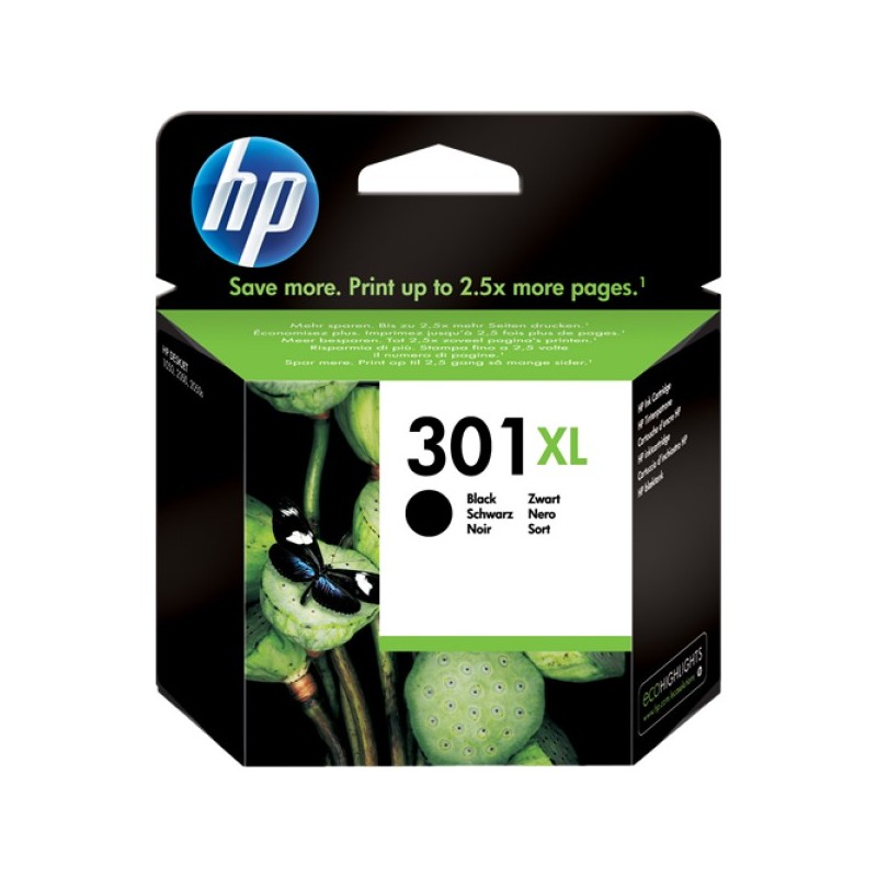 ORIGINAL HP Cartuccia d'inchiostro nero CH563EE 301 XL ~430 Seiten 8ml