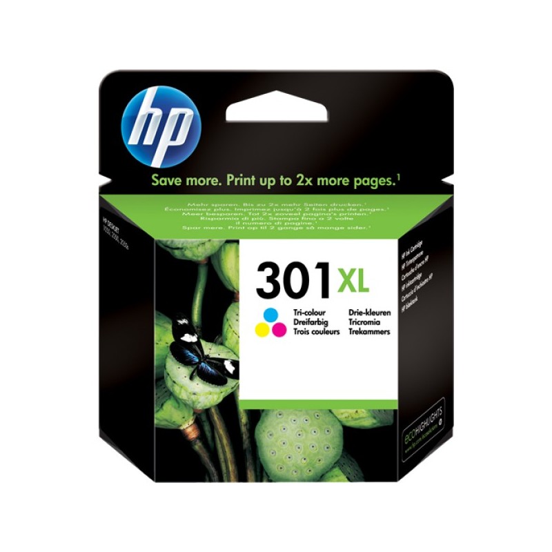 ORIGINAL HP Cartuccia d'inchiostro differenti colori CH564EE 301 XL ~300 Seiten 6ml