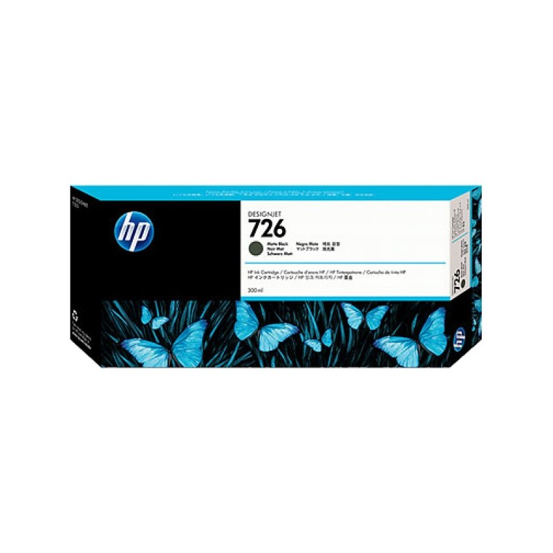 ORIGINAL HP Cartuccia d'inchiostro Nero (opaco) CH575A 726 300ml