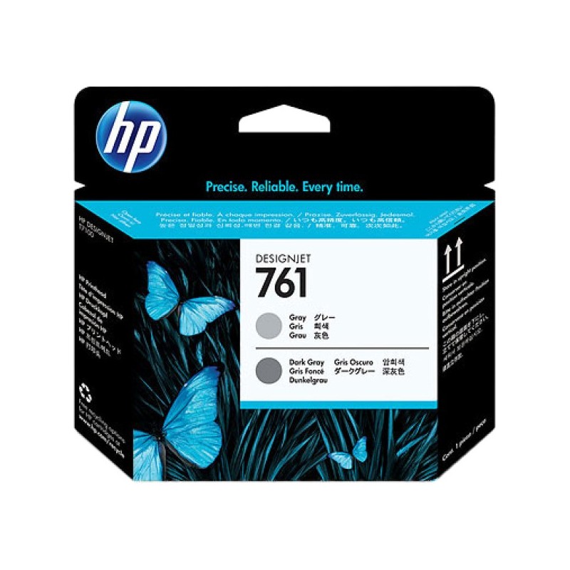 ORIGINAL HP Testina per stampa Grigio / Grigio (scuro) CH647A 761