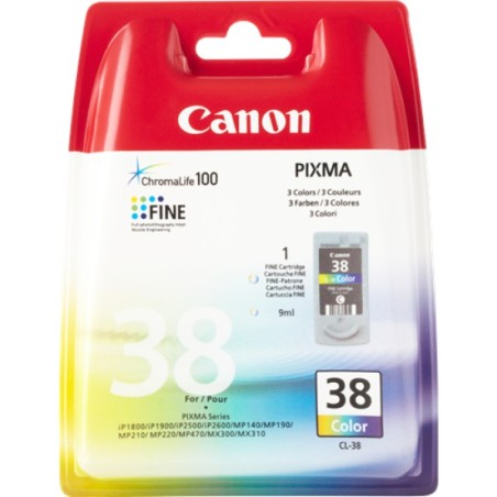ORIGINAL Canon Cartuccia d'inchiostro differenti colori CL-38 2146B001 ~205 Seiten 9ml