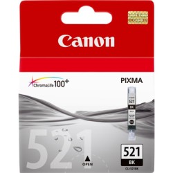 ORIGINAL Canon Cartuccia d'inchiostro nero CLI-521bk 2933B001 ~665 Seiten 9ml