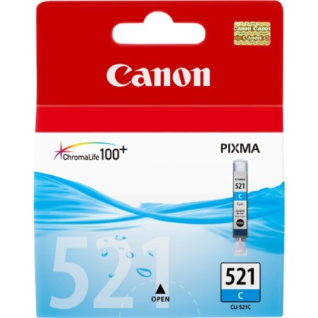 ORIGINAL Canon Cartuccia d'inchiostro ciano CLI-521c 2934B001 9ml