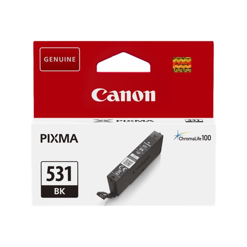 ORIGINAL Canon Cartuccia d'inchiostro nero CLI-531bk 6118C001 ~400 Seiten