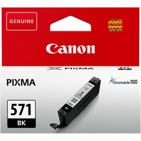 ORIGINAL Canon Cartuccia d'inchiostro nero CLI-571bk 0385C001 ~398 Seiten 6,5ml