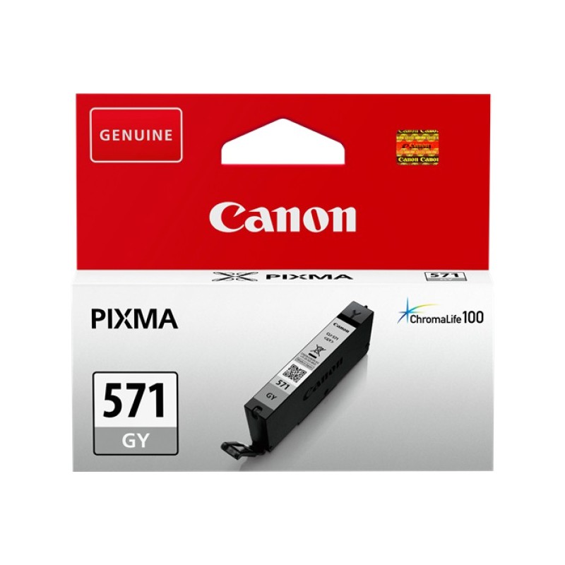 ORIGINAL Canon Cartuccia d'inchiostro Grigio CLI-571gy 0389C001 ~125 Seiten 6,5ml