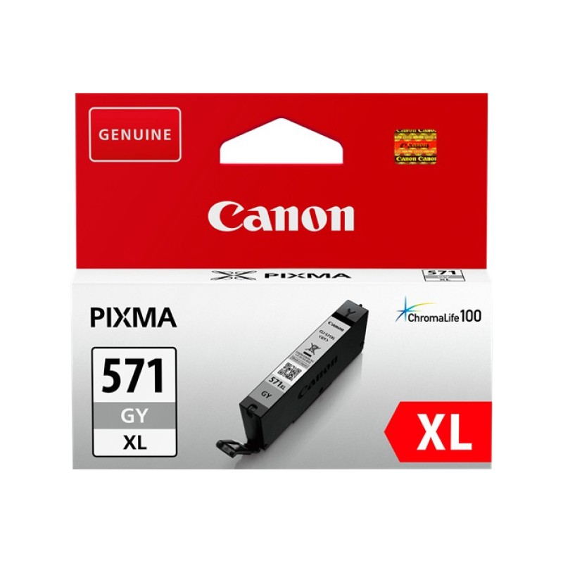 ORIGINAL Canon Cartuccia d'inchiostro Grigio CLI-571gy XL 0335C001 ~289 Seiten 11ml XL