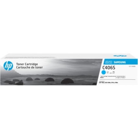 ORIGINAL Samsung toner ciano CLT-C406S ST984A ~1000 Seiten