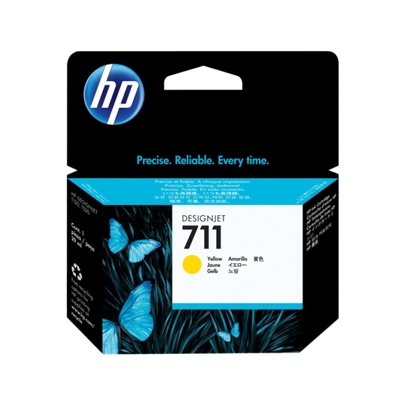 ORIGINAL HP Cartuccia d'inchiostro giallo CZ132A 711 29ml ink cartridge, standard