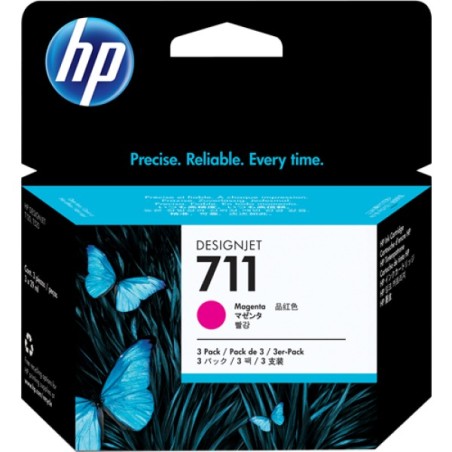 ORIGINAL HP Multipack magenta CZ135A 711 3-Pack 29 ml