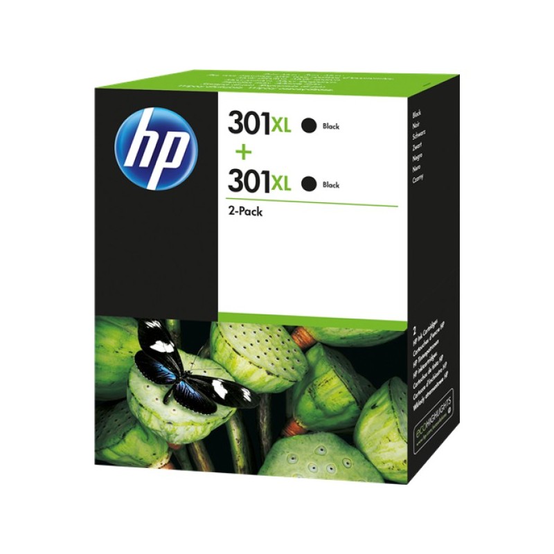 ORIGINAL HP Value Pack nero D8J45AE MCVP 301 XL