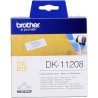 ORIGINAL Brother Etichette Nero su bianco DK-11208 etichette in carta per indirizzi, 38x90 mm bianco 400 et./ruolo