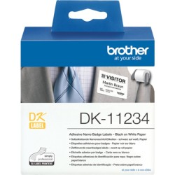 ORIGINAL Brother Etichette Nero su bianco DK-11234