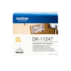 ORIGINAL Brother Etichette Nero su bianco DK-11247 Etichette , 103 x 164mm, bianche, 180 pezzi/rotolo