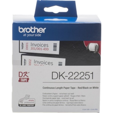 ORIGINAL Brother Etichette nero / Blu / Bianco DK-22251