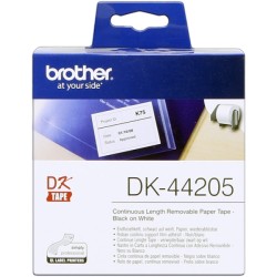 ORIGINAL Brother Etichette Bianco DK-44205