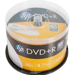 ORIGINAL HP Accessori per computer DRE00026 DVD+R 4.7GB/120Min/16x Cakebox (50 Disc)
