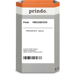ORIGINAL Prindo Nastro colorato nero / Rosso ERC-38BR PRIEC43S015376