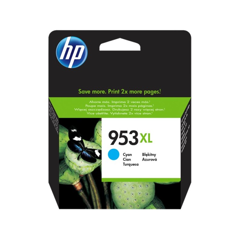 ORIGINAL HP Cartuccia d'inchiostro ciano F6U16AE 953 XL ~1450 Seiten