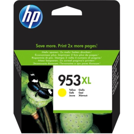 ORIGINAL HP Cartuccia d'inchiostro giallo F6U18AE 953 XL ~1450 Seiten