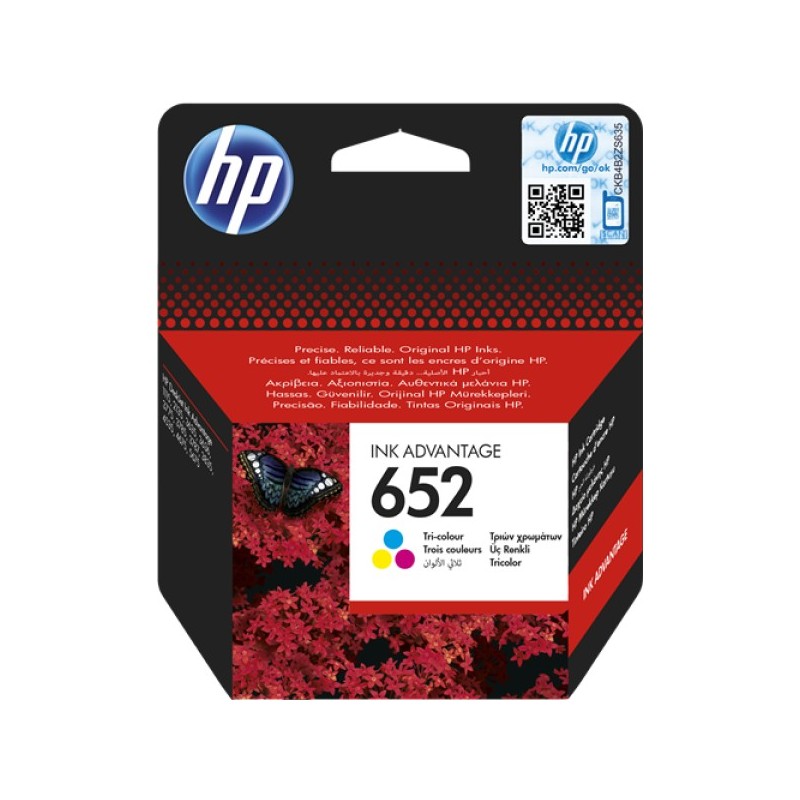 ORIGINAL HP Cartuccia d'inchiostro differenti colori F6V24AE 652 ~200 Seiten