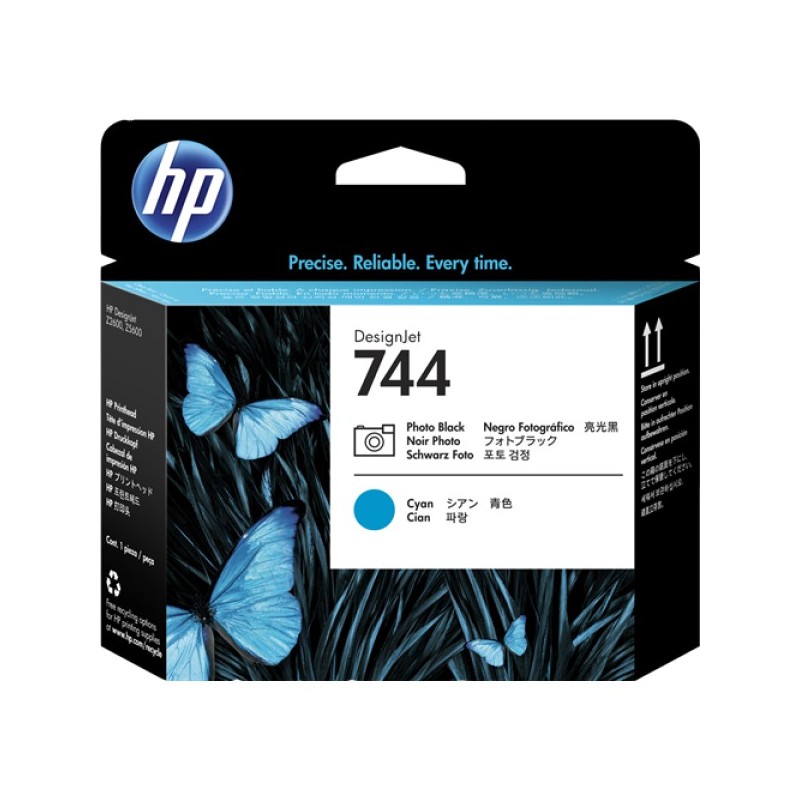 ORIGINAL HP Testina per stampa Nero (Foto) / ciano F9J86A 744