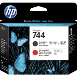 ORIGINAL HP Testina per stampa Nero (opaco) / Rosso F9J88A 744