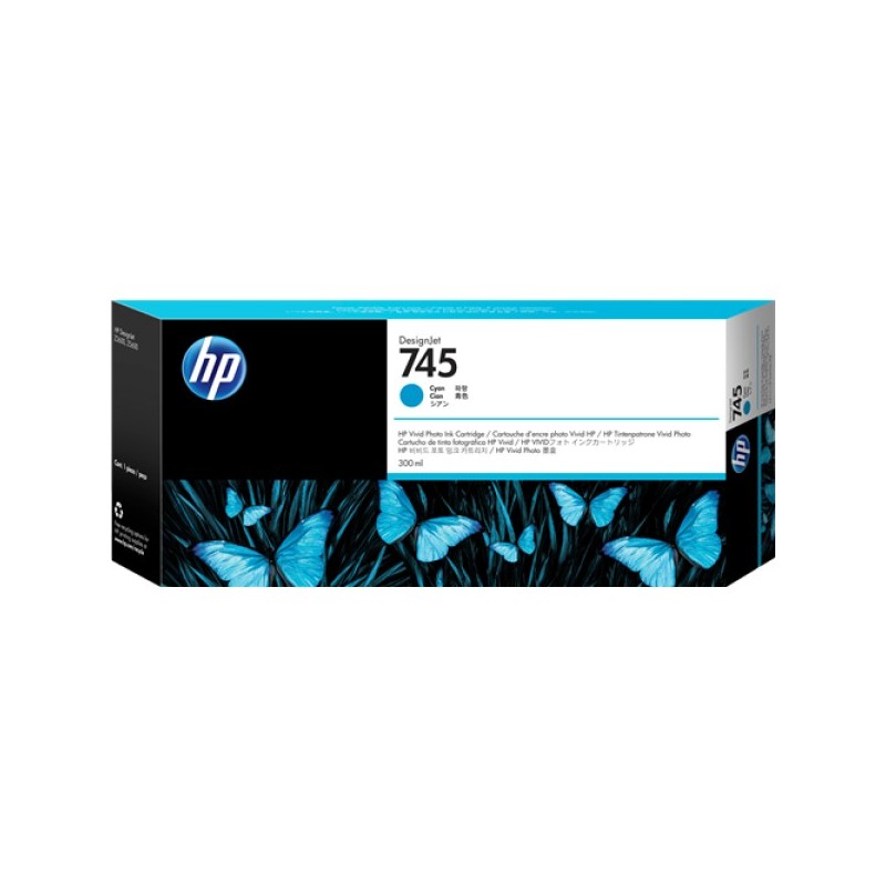 ORIGINAL HP Cartuccia d'inchiostro ciano F9K03A 745 300ml