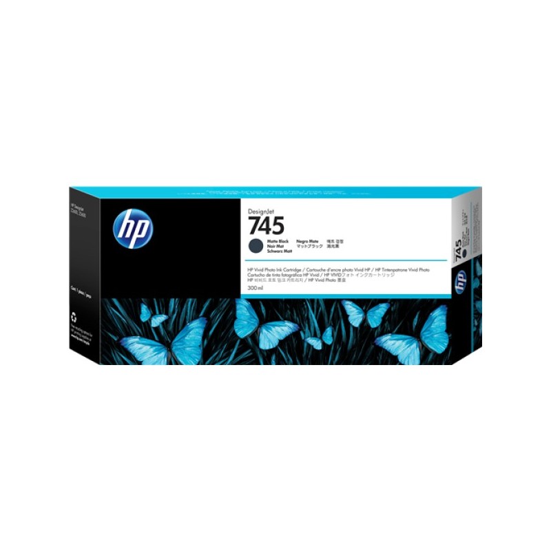 ORIGINAL HP Cartuccia d'inchiostro Nero (opaco) F9K05A 745 300ml