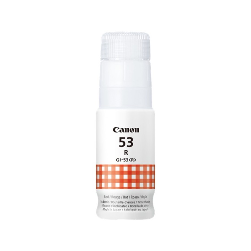 ORIGINAL Canon Cartuccia d'inchiostro Rosso GI-53r 4717C001 ~8000 Seiten 60ml Flacone d'inchiostro rosso GI-53R