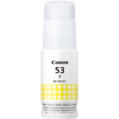 ORIGINAL Canon Cartuccia d'inchiostro giallo GI-53y 4690C001 ~8000 Seiten 60ml Serbatoio d'inchiostro GI-53Y Giallo