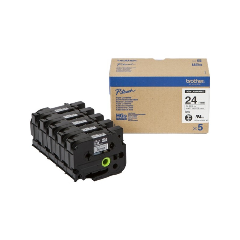 ORIGINAL Brother Nastro Nero su argento HGe-M951V5 HGE-M951V5