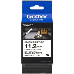 ORIGINAL Brother Nastro Nero su bianco HSe-231E