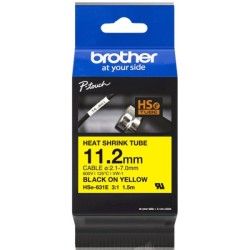 ORIGINAL Brother Nastro Nero su giallo HSe-631E