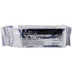 ORIGINAL Mitsubishi Carta Bianco K61B KP61B-CE Carta termica, Bobina, 110mm x 20m