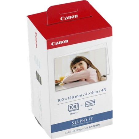 ORIGINAL Canon Value Pack differenti colori KP-108IN 3115B001 100 x 148 mm, 108 fogli, 3 cartucce colorate