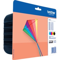ORIGINAL Brother Multipack nero / ciano / magenta / giallo LC-223 LC223VALBPDR 4 cartucce d'inchiostro: 1x nero, ciano, magenta,
