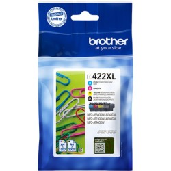 ORIGINAL Brother Multipack nero / ciano / magenta / giallo LC-422XL LC422XLVAL ~7500 Seiten