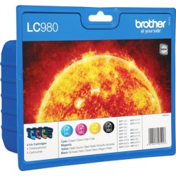 ORIGINAL Brother Multipack nero / ciano / magenta / giallo LC-980 LC980VALBPDR LC-980 BK/C/M/Y