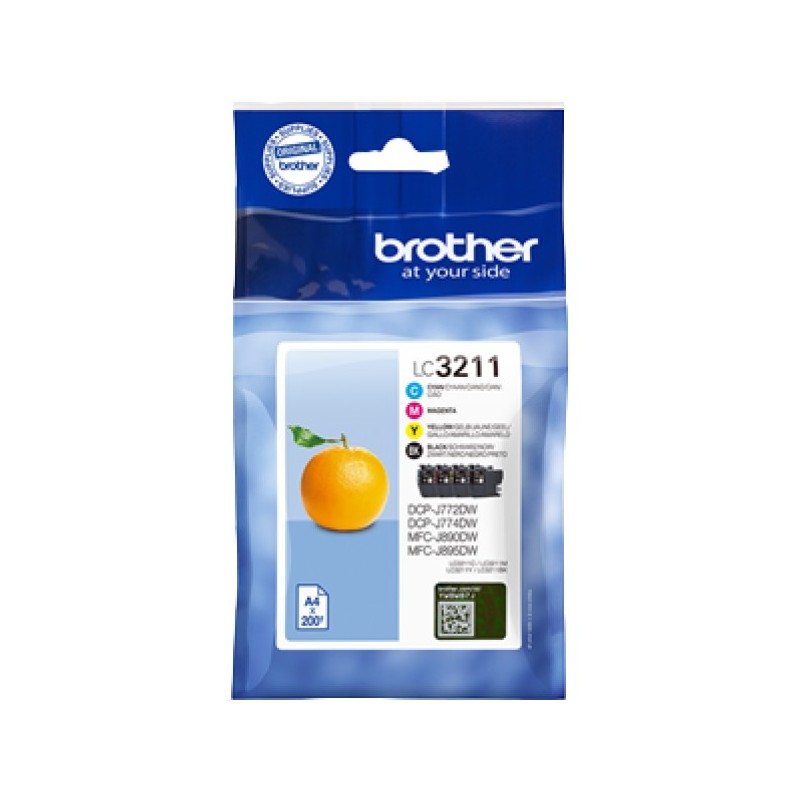 ORIGINAL Brother Multipack nero / ciano / magenta / giallo LC-3211 LC3211VALDR