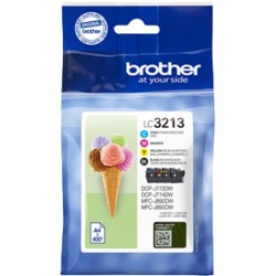 ORIGINAL Brother Multipack nero / ciano / magenta / giallo LC-3213 LC3213VALDR