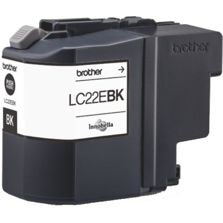 ORIGINAL Brother Cartuccia d'inchiostro nero LC22EBK LC-22E ~2400 Seiten